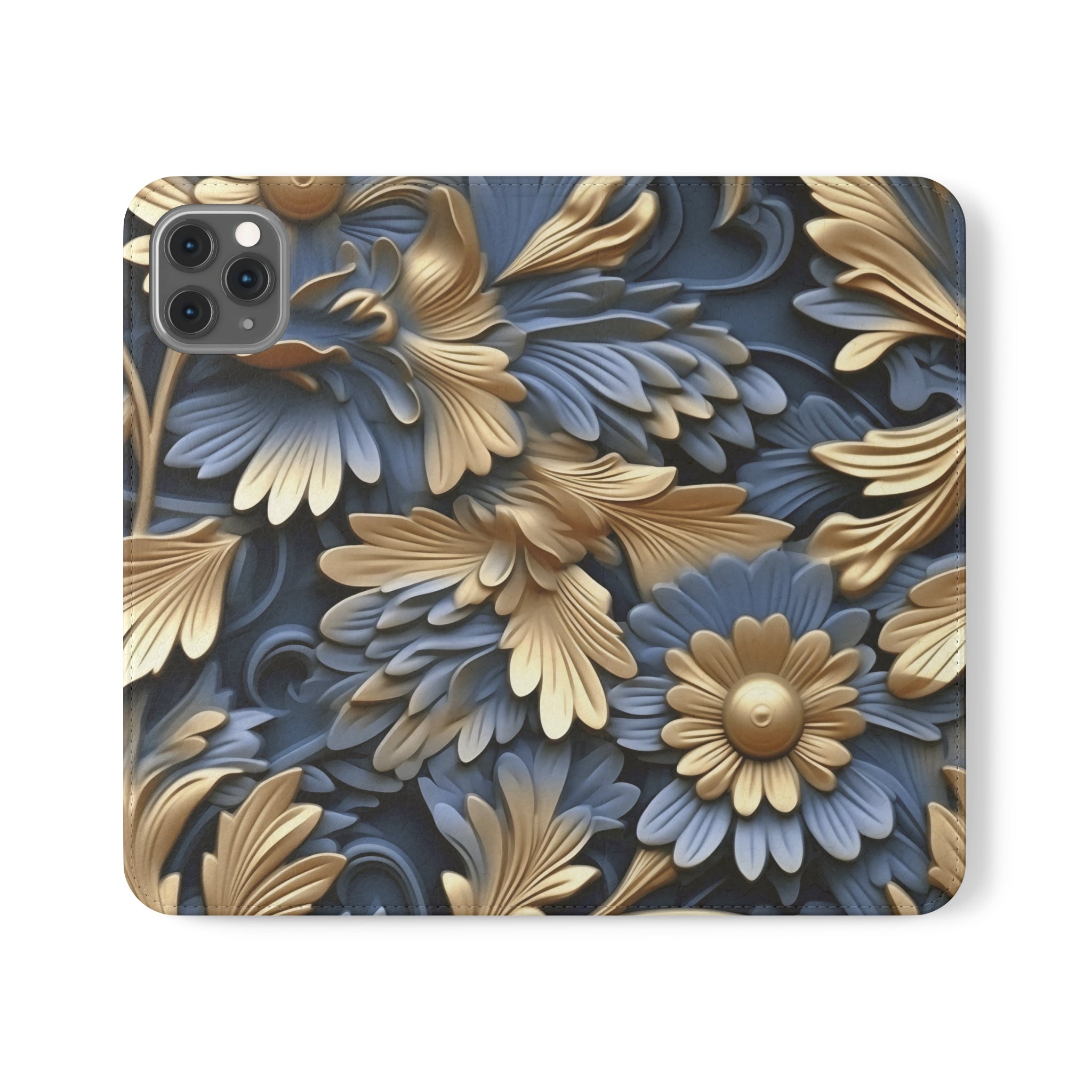 Printed Floral Mobile Phone Flip Cases