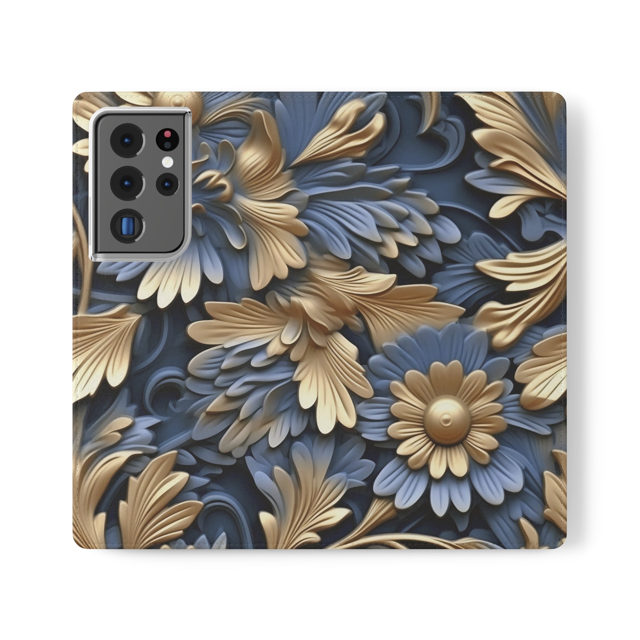 Printed Floral Mobile Phone Flip Cases