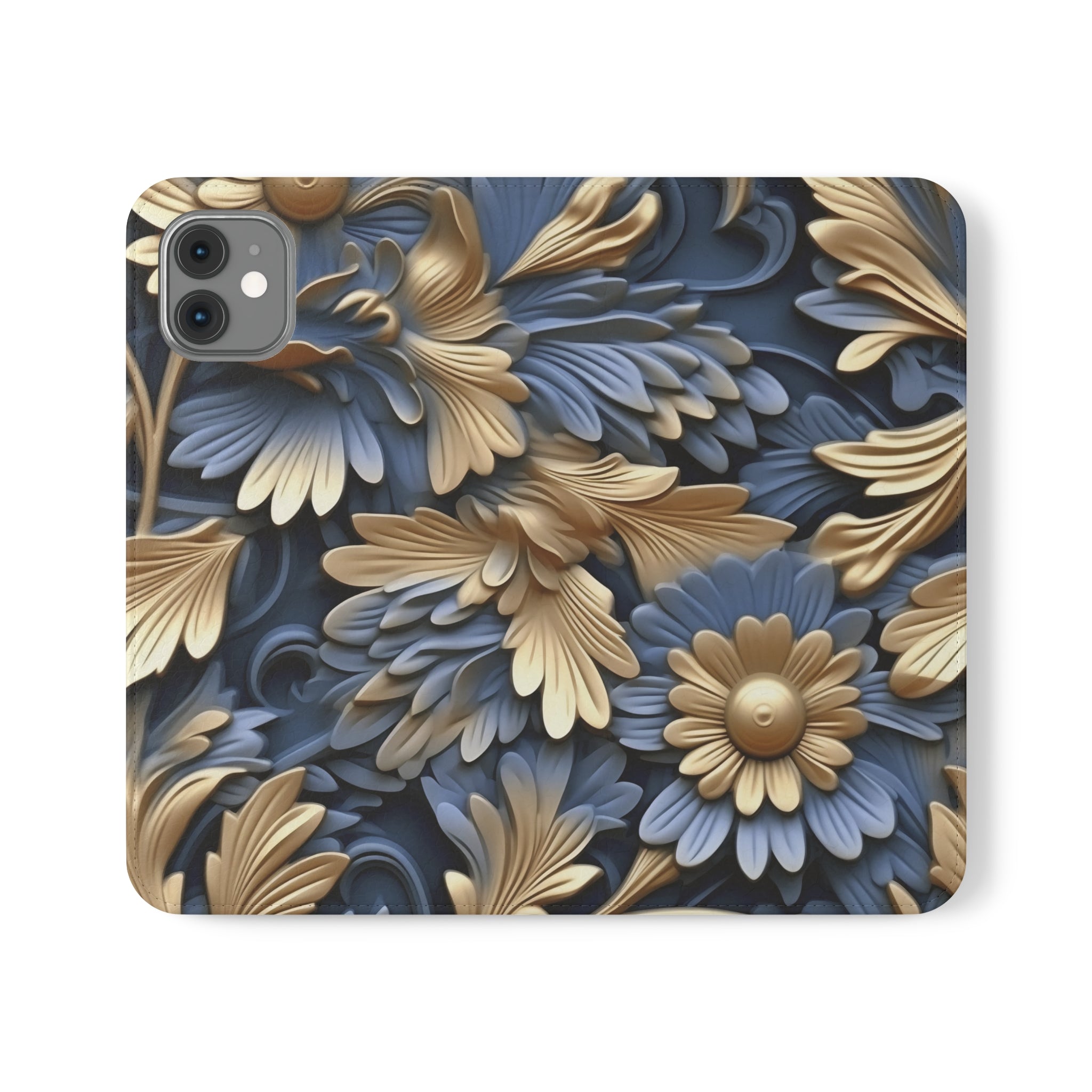 Printed Floral Mobile Phone Flip Cases