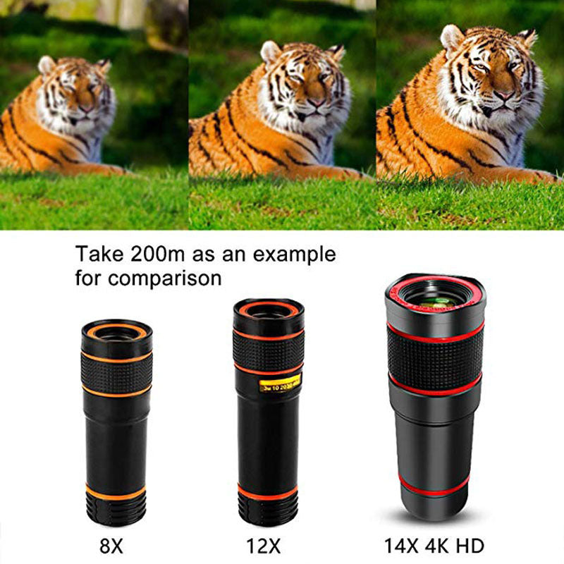 Cell Phone Telescope Lens 8x-14x