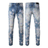 Five-pointed Star Stitching Trendy High Craft Stretch Slim Jeans