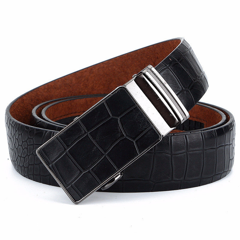 Men's Belt Korean Style Automatic Buckle