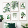 Home Decor Green Plant Canvas Painting