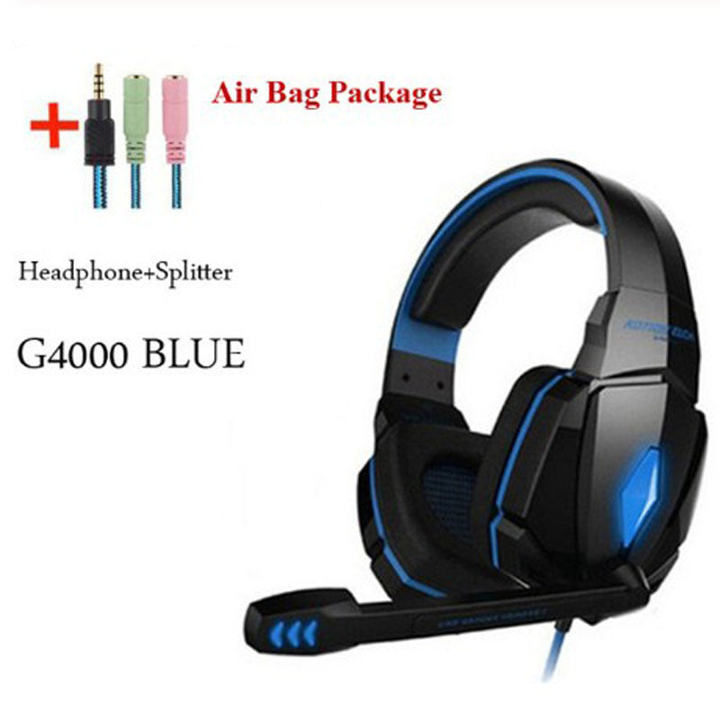 Wired Surround Sound Deep Bass Gaming Headset W LED