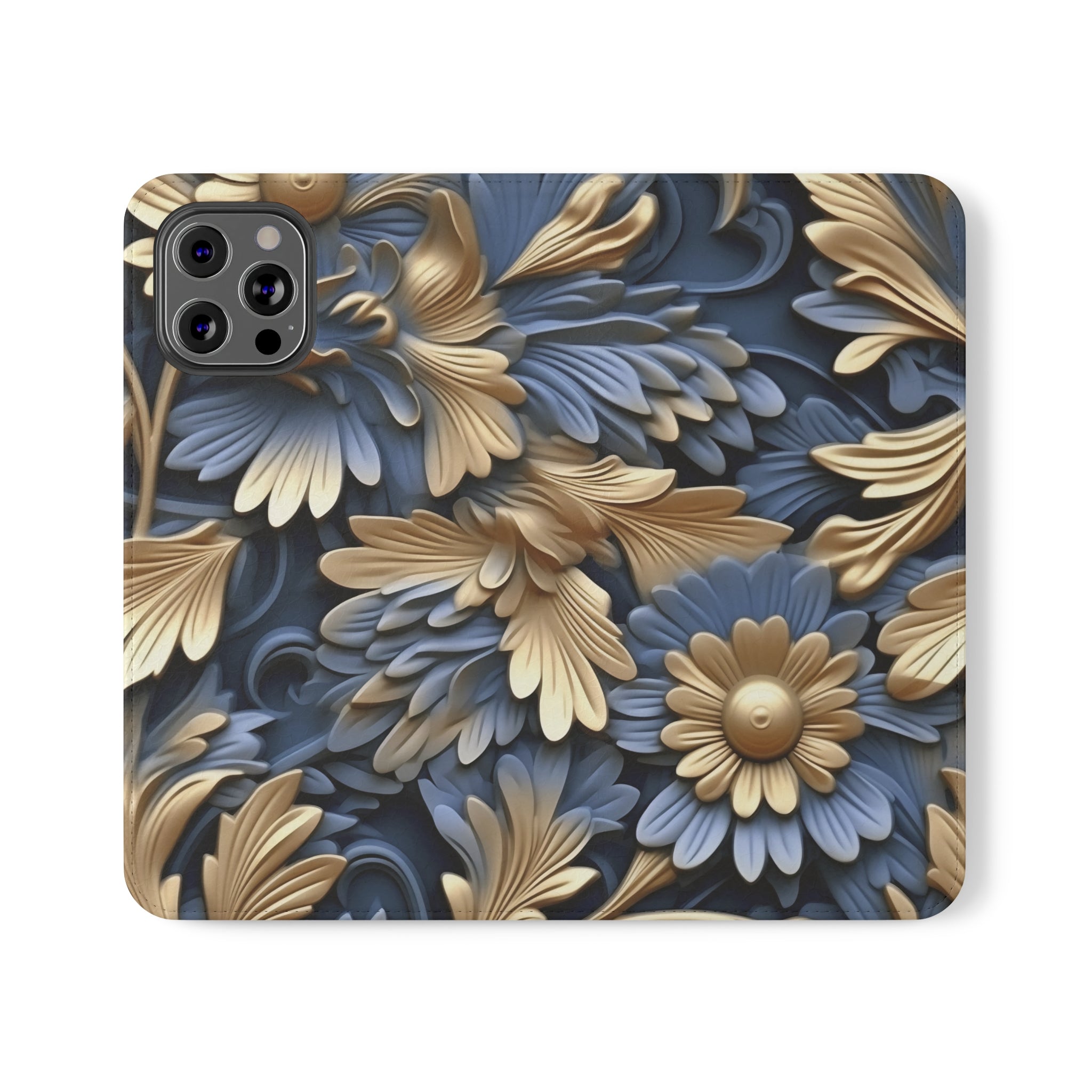 Printed Floral Mobile Phone Flip Cases