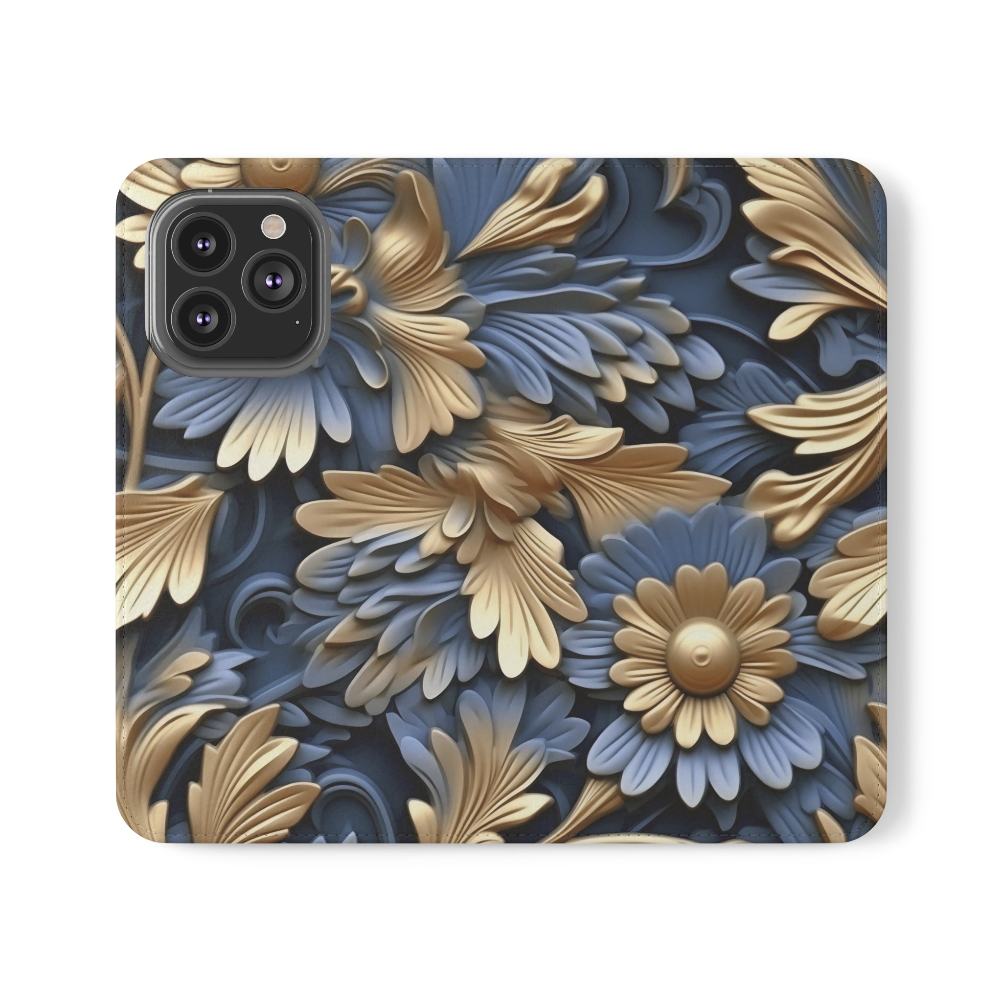 Printed Floral Mobile Phone Flip Cases