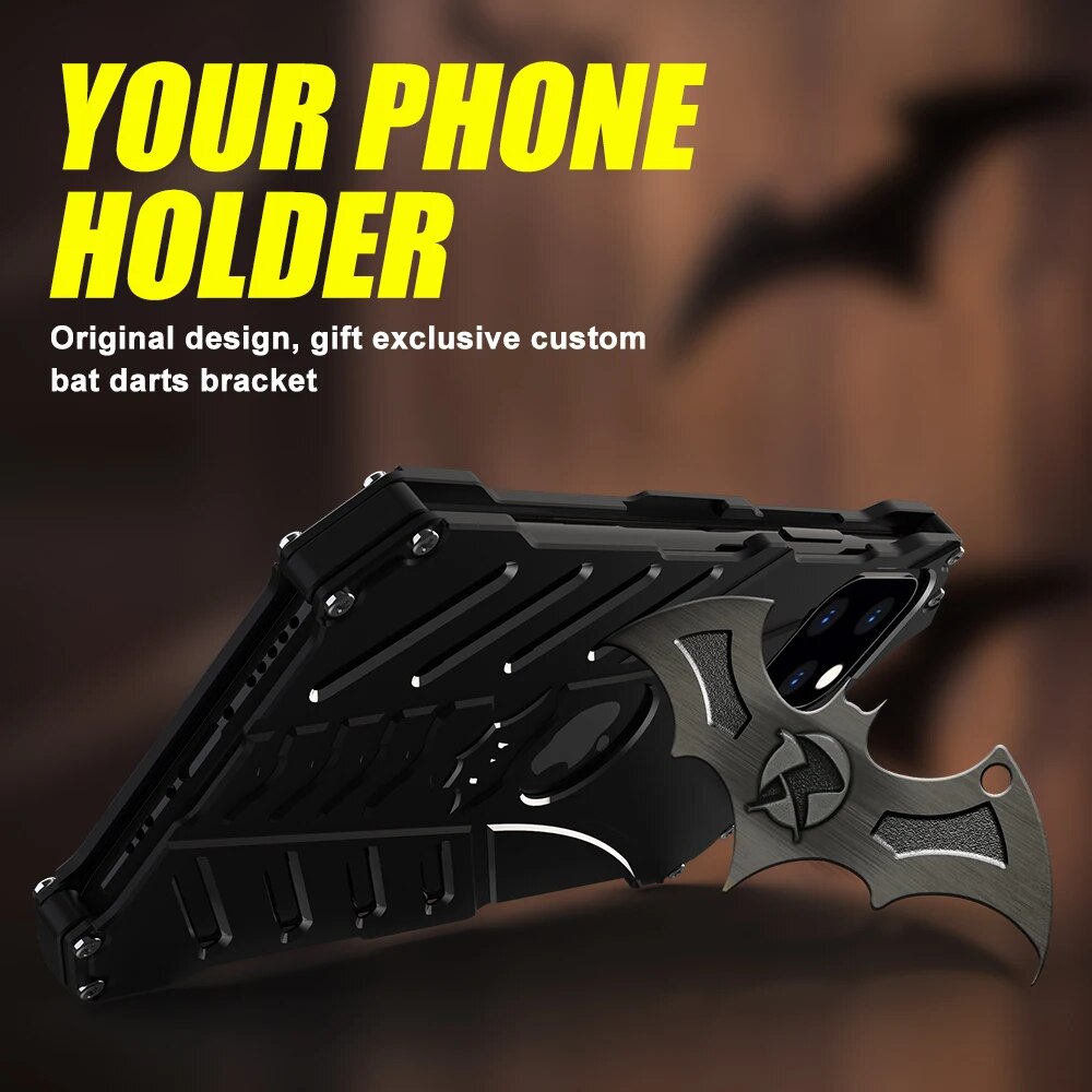 Gotham Knights Caped Crusader Metal iPhone Case - Setting the Trend in Mobile Protection with Free Shipping!