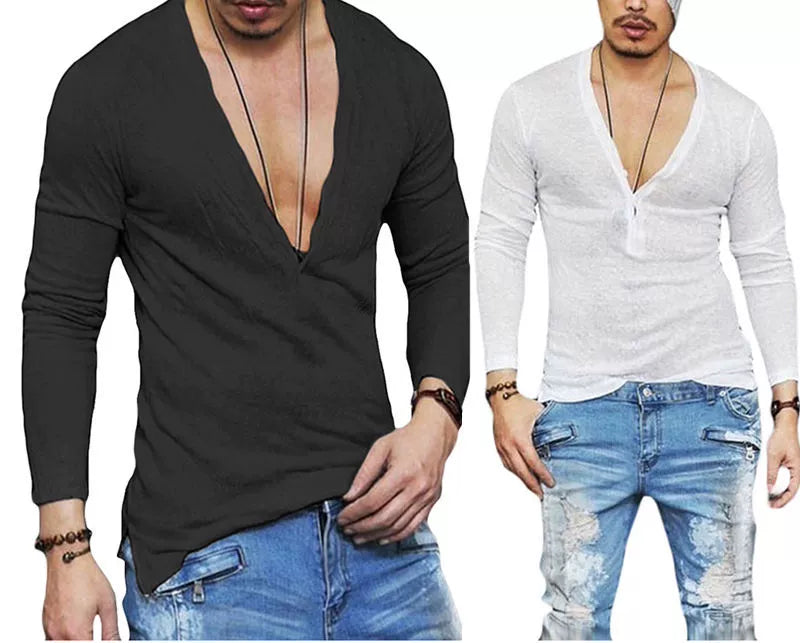 Casual Slim Fit Long-Sleeved T-shirt