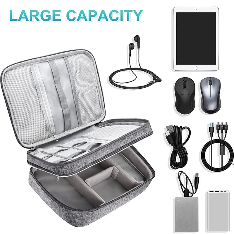 Portable Cable Storage & Management Organizer - Keep Your Tech Tidy and Boost Confidence Today! 🎁🔌