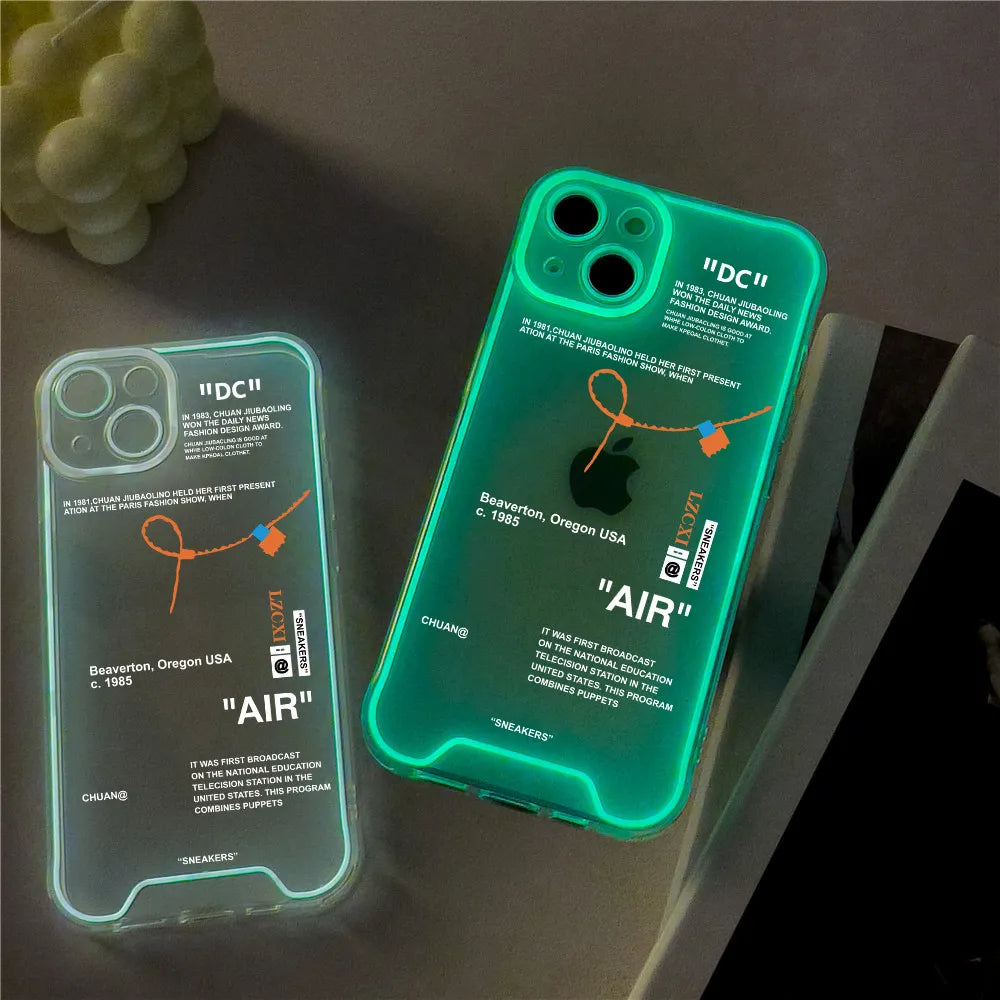 🌟📱 Glow Up Your Style with Fluorescent Luminous Mobile Phone Case!