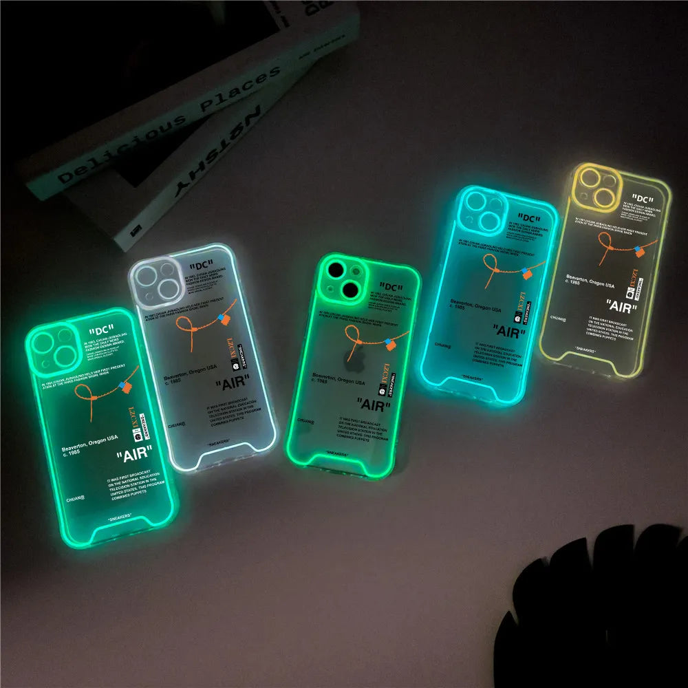 🌟📱 Glow Up Your Style with Fluorescent Luminous Mobile Phone Case!