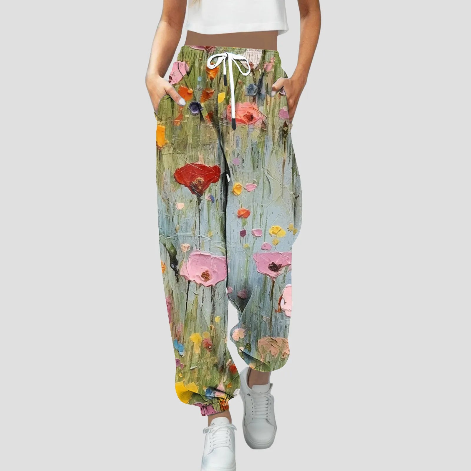 Summer Autumn Print Bottom Sweatpants