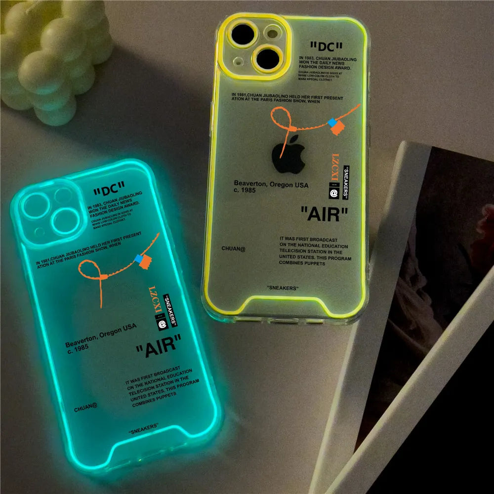 🌟📱 Glow Up Your Style with Fluorescent Luminous Mobile Phone Case!