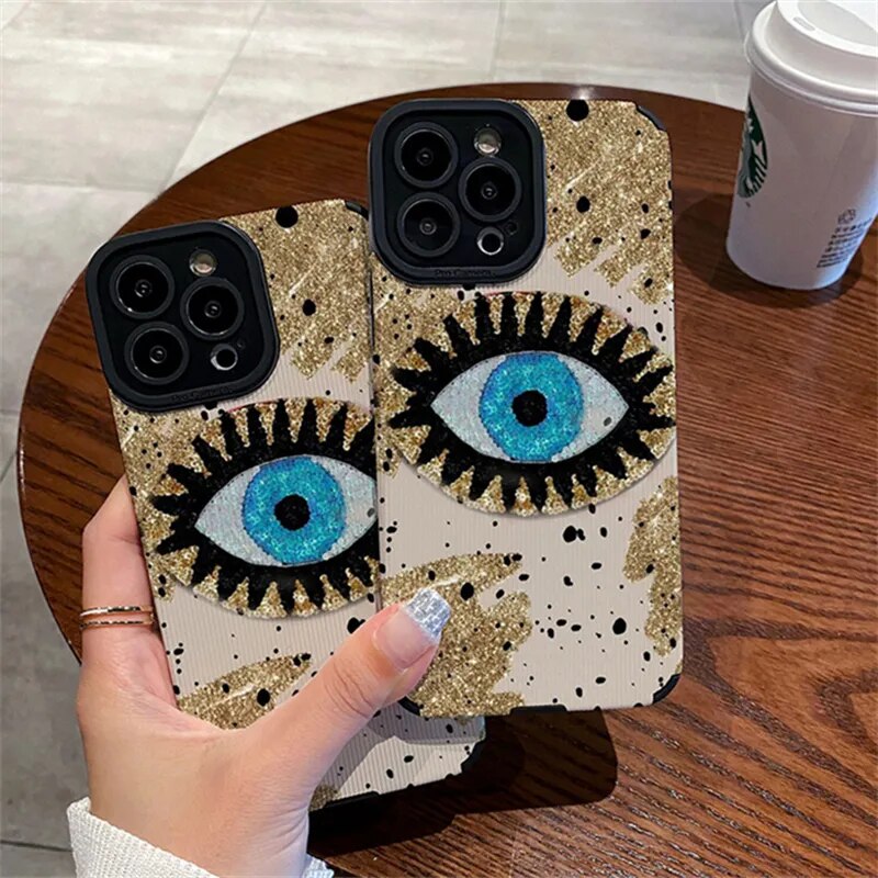 📱 Stylish Blue Eye Soft Phone Case for iPhone: Trend-Setting Elegance Meets Ultimate Protection 👁️