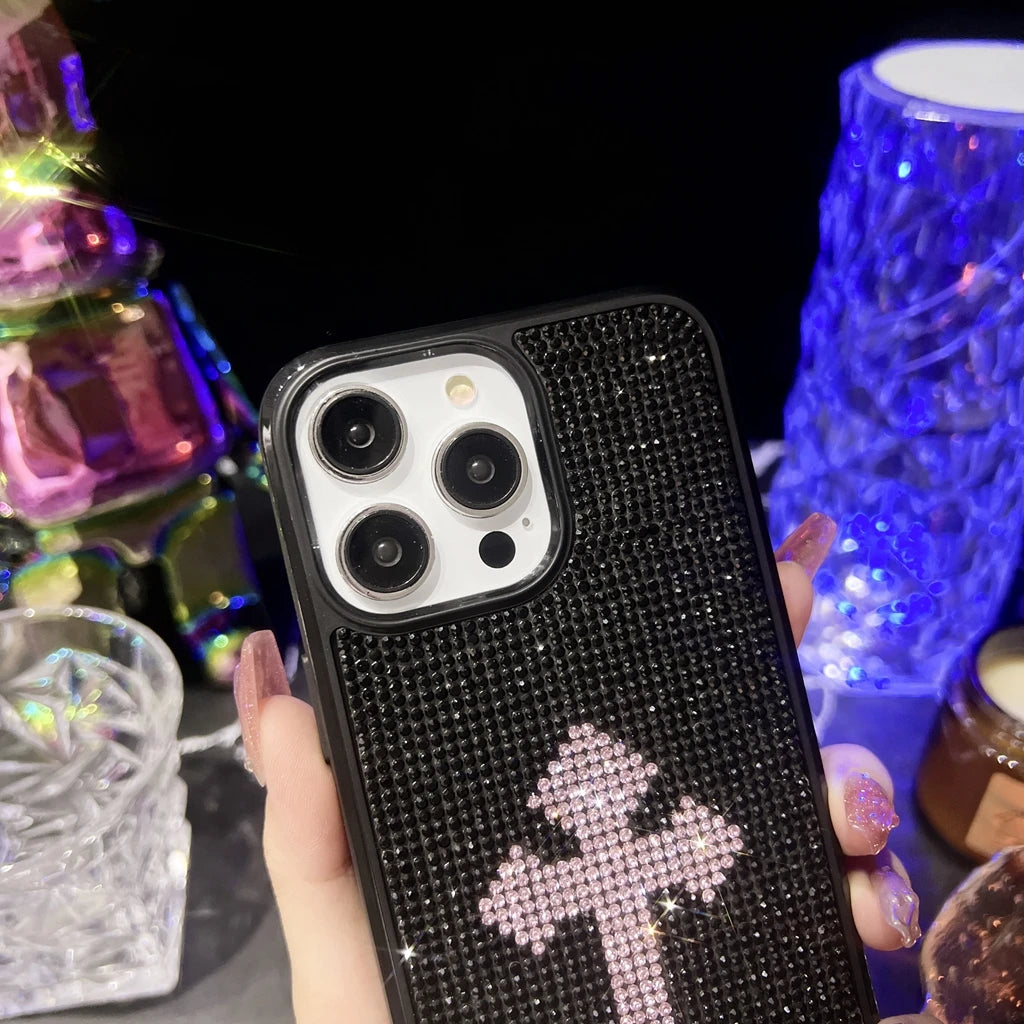 Crystal Kingdom: Chic Style Luxury Bling Cross Rhinestone iPhone Case