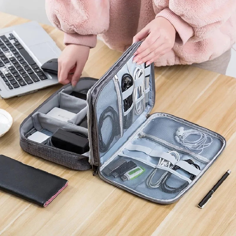 Portable Cable Storage & Management Organizer - Keep Your Tech Tidy and Boost Confidence Today! 🎁🔌