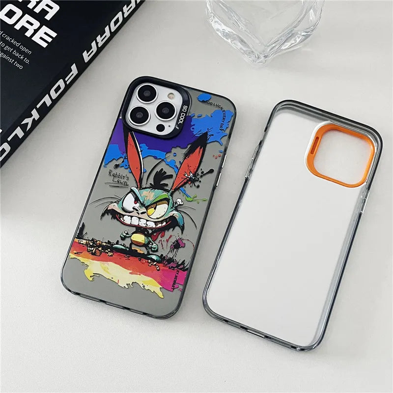 🐰📱 Street Graffiti Bad Bunny iPhone Case: Rock Your Style!