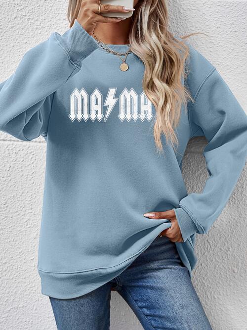 👕 Elevate Your Style with Our Letter Graphic MAMA Sweatshirt 🌟