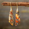 Gold-Plated Copper Dangle Earrings