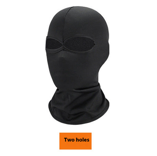 Riding Sun Block And Dustproof Headgear Pure Black Ice Breathable