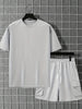 Men's Short Sleeve T-Shirt & Drawstring Shorts s 2-piece Set