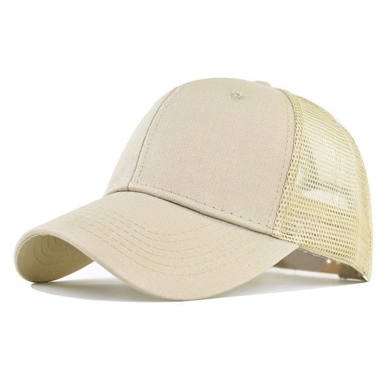 Pure Cotton Mesh Cap Simple Pure Cotton Breathable Baseball Cap