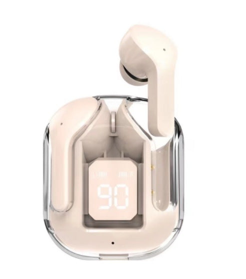 Mini Transparent Wireless Bluetooth Headset w Digital Display