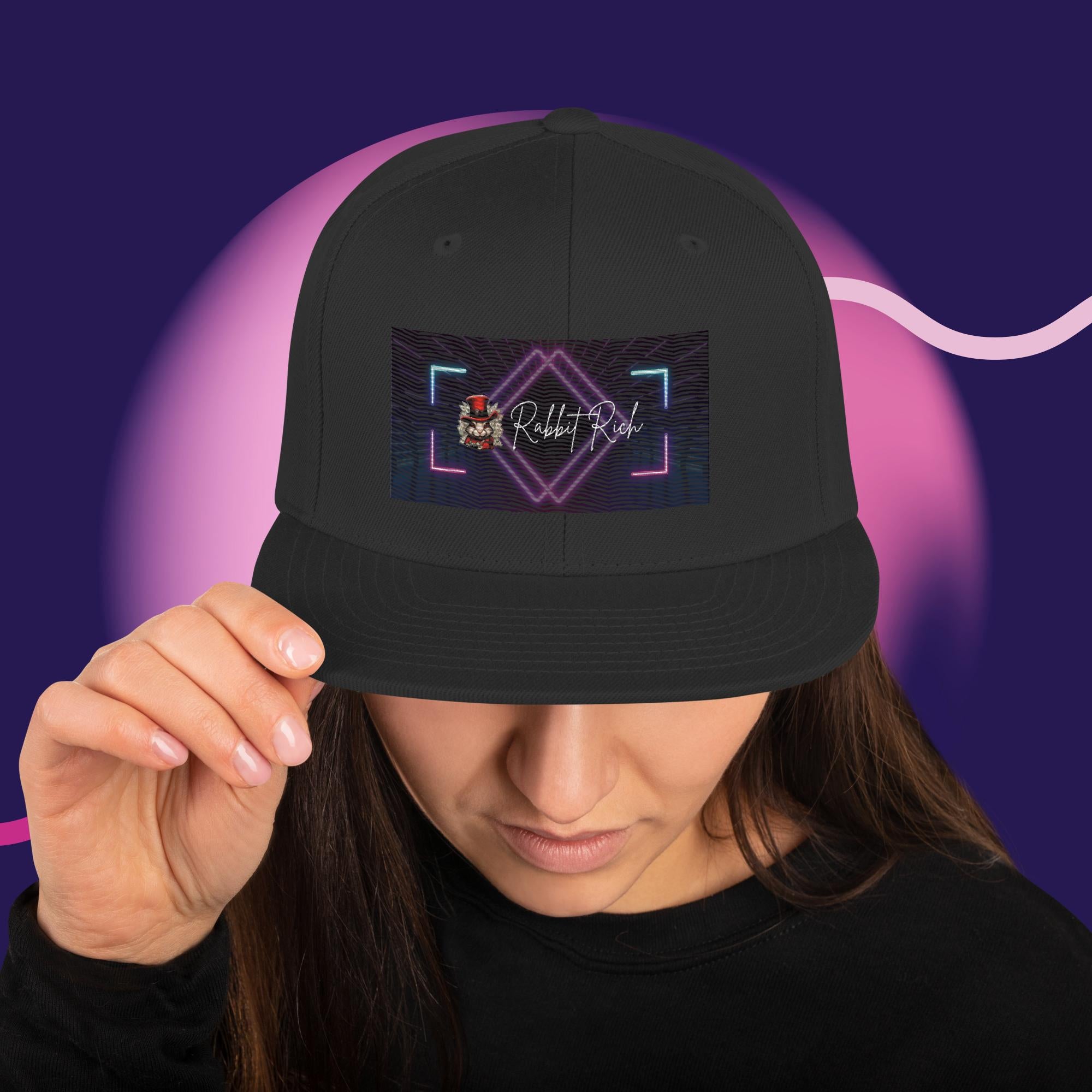 Rabbit Rich Snapback Hat: Elevate Your Style Game. Trend-Setting Headwear for Unique Individuals. Limited + Free Shipping!