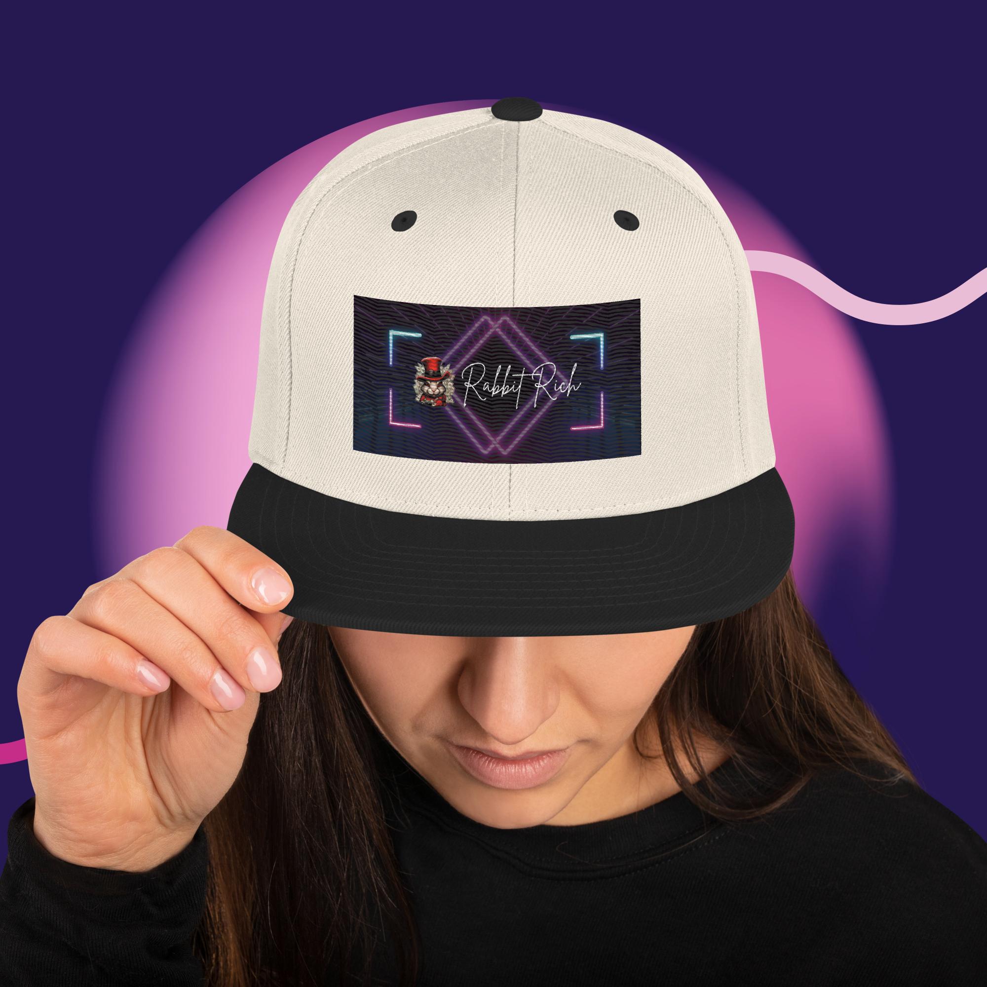 Rabbit Rich Snapback Hat: Elevate Your Style Game. Trend-Setting Headwear for Unique Individuals. Limited + Free Shipping!