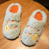 Cute Flower Fleece Slippers