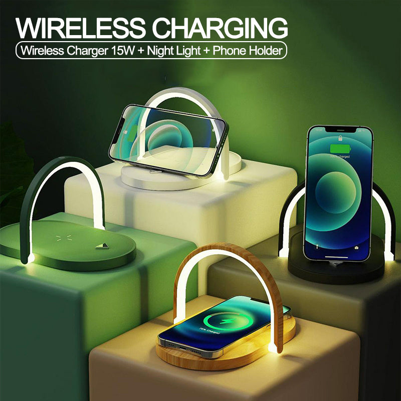 Foldable Wireless Charger Night Light Fast Charging Station