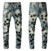 Five-pointed Star Stitching Trendy High Craft Stretch Slim Jeans