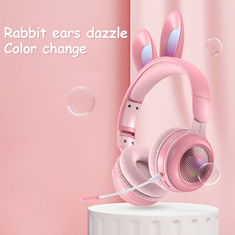 Rabbit Ear Wireless Luminous Extendable Headphones