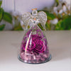 Eternal Flower Gift Box Angel Glass Cover Dried Rose Gift Box For Christmas New Year Valentine's Day Home Decor