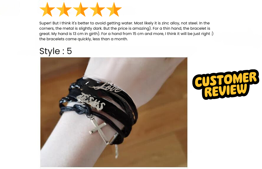 Embrace the Divine: Multilayer Jesus Loves Letter Leather Bracelet - A Testament to Faith and Fashion