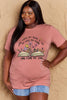 Simply Love Full Size Book & Flower Graphic Cotton Tee