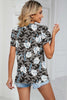 Floral V-Neck Short Sleeve T-Shirt