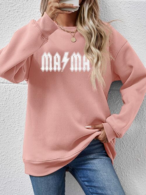 👕 Elevate Your Style with Our Letter Graphic MAMA Sweatshirt 🌟