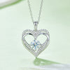 1.2 Carat Moissanite 925 Sterling Silver Heart Necklace