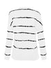 Striped Round Neck Sweatshirt