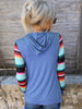 Striped Long Sleeve Hoodie