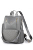 Zipper Pocket Beaded Backpack