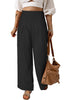 Smocked High Waist Wide Leg Pants