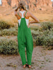 Full Size Sleeveless V-Neck Pocketed Jumpsuit