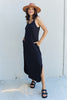 The Good Energy Full Size Cami Side Slit Maxi Dress