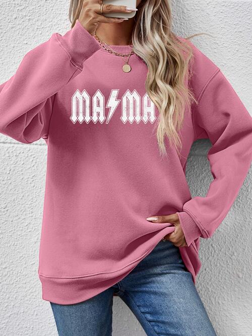 👕 Elevate Your Style with Our Letter Graphic MAMA Sweatshirt 🌟