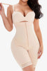 Full Size Lace Detail Zip-Up Under-Bust Shaping Bodysuit