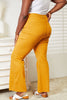 Full Size High Waist Tummy Control Garment Dyed Flare Jeans