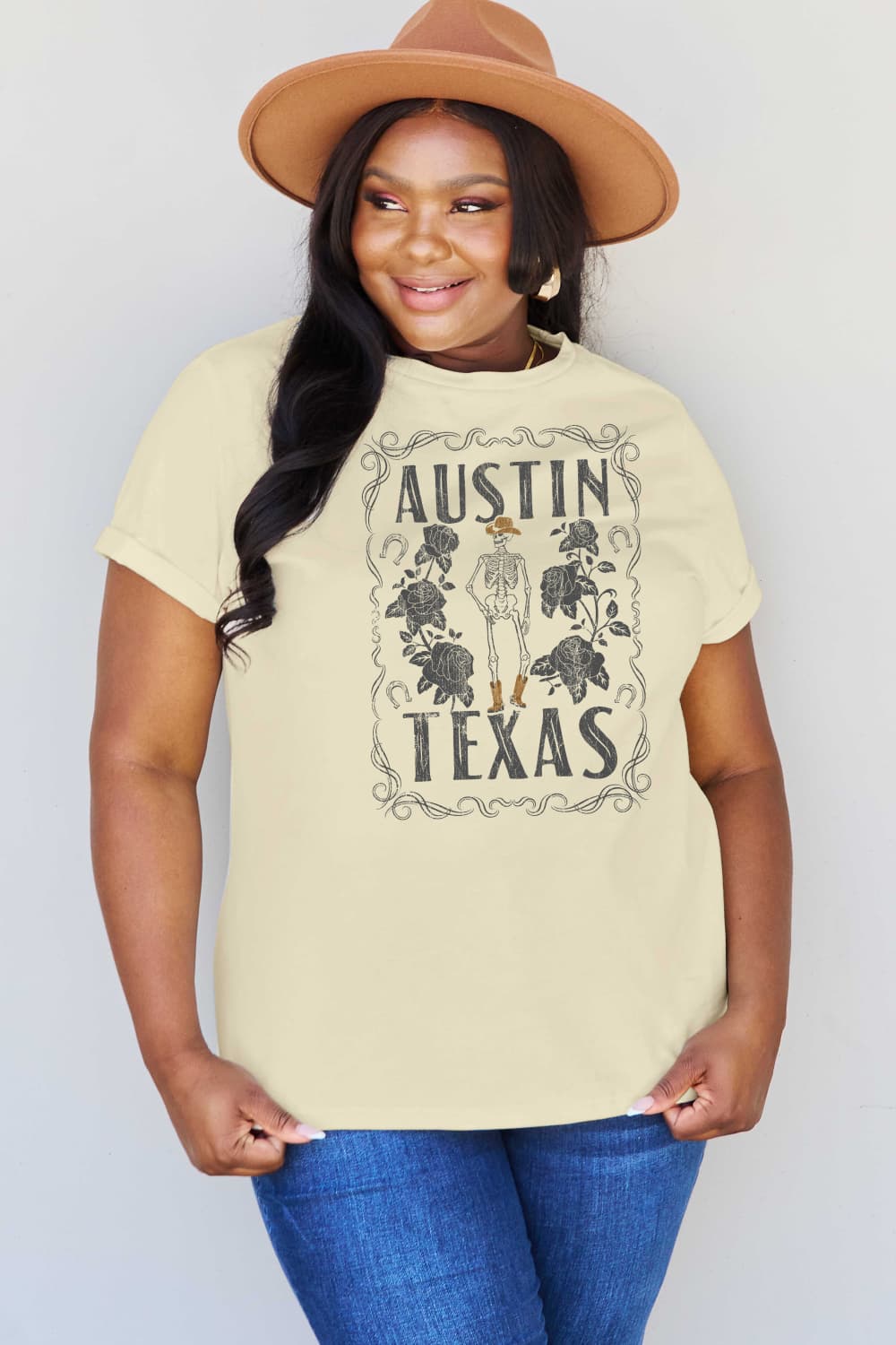 Full Size AUSTIN  TEXAS Graphic Cotton T-Shirt