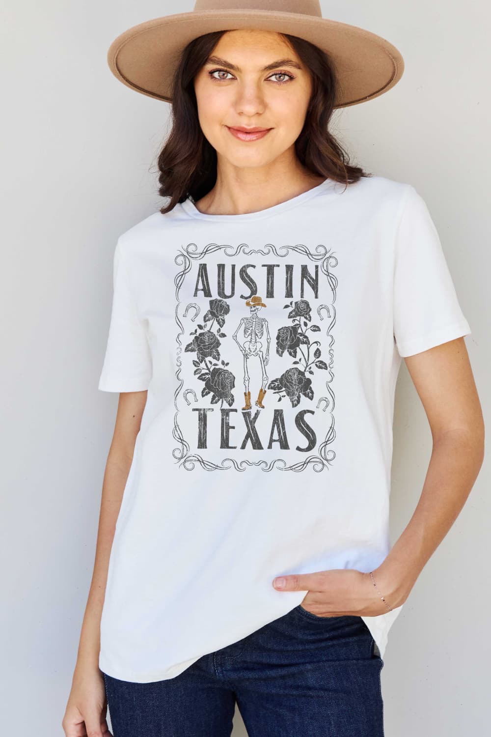 Full Size AUSTIN  TEXAS Graphic Cotton T-Shirt